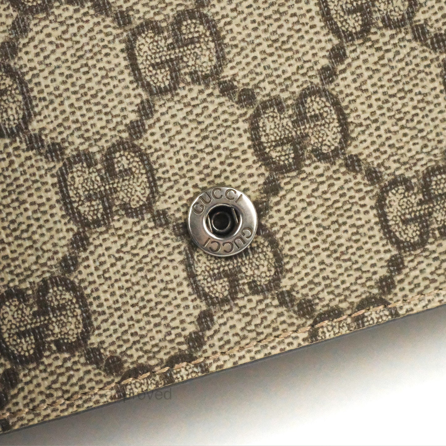 Gucci Dionysus GG Supreme Super Mini Crossbody Bag Ruthenium Hardware