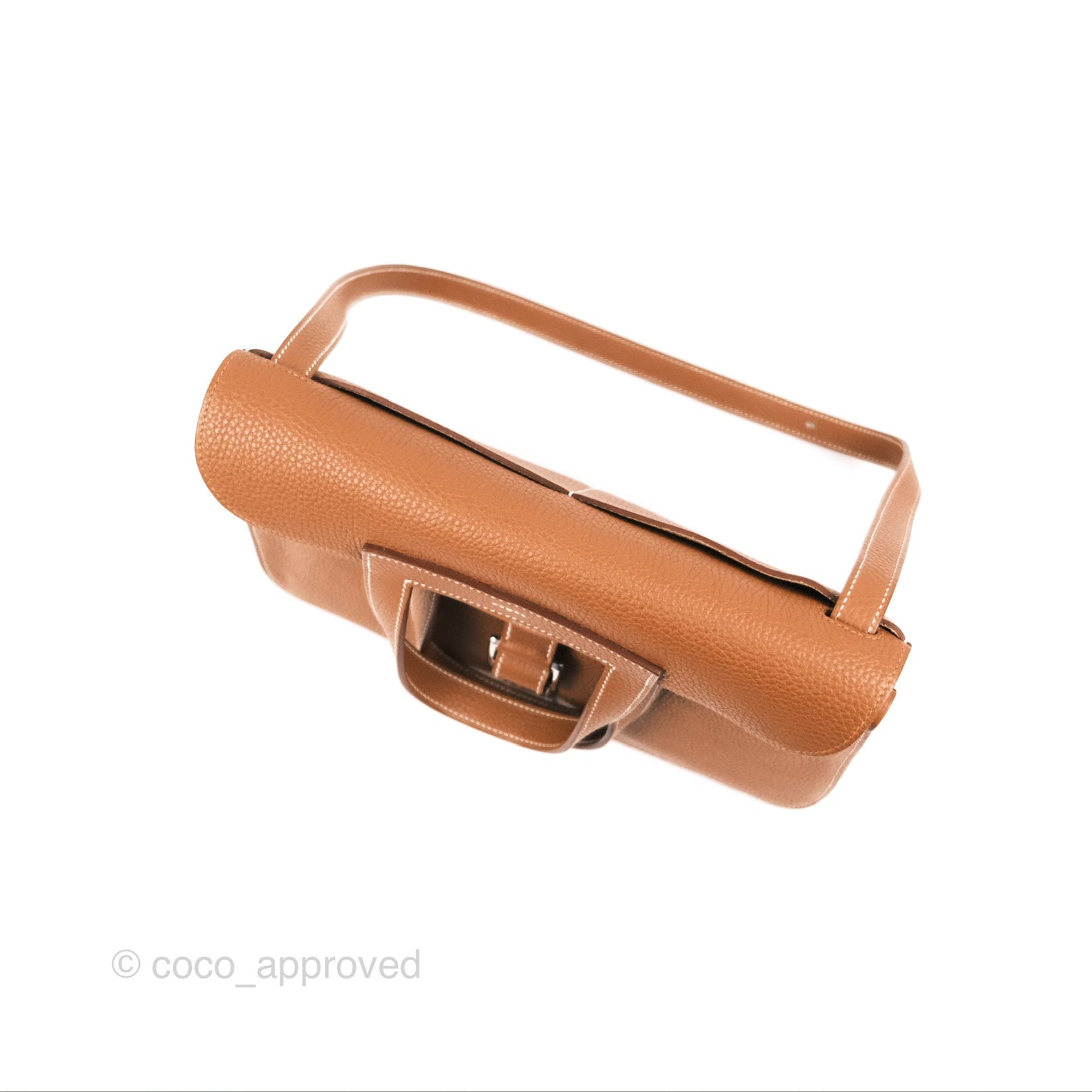Hermès Halzan 31 Gold Clemence Palladium Hardware