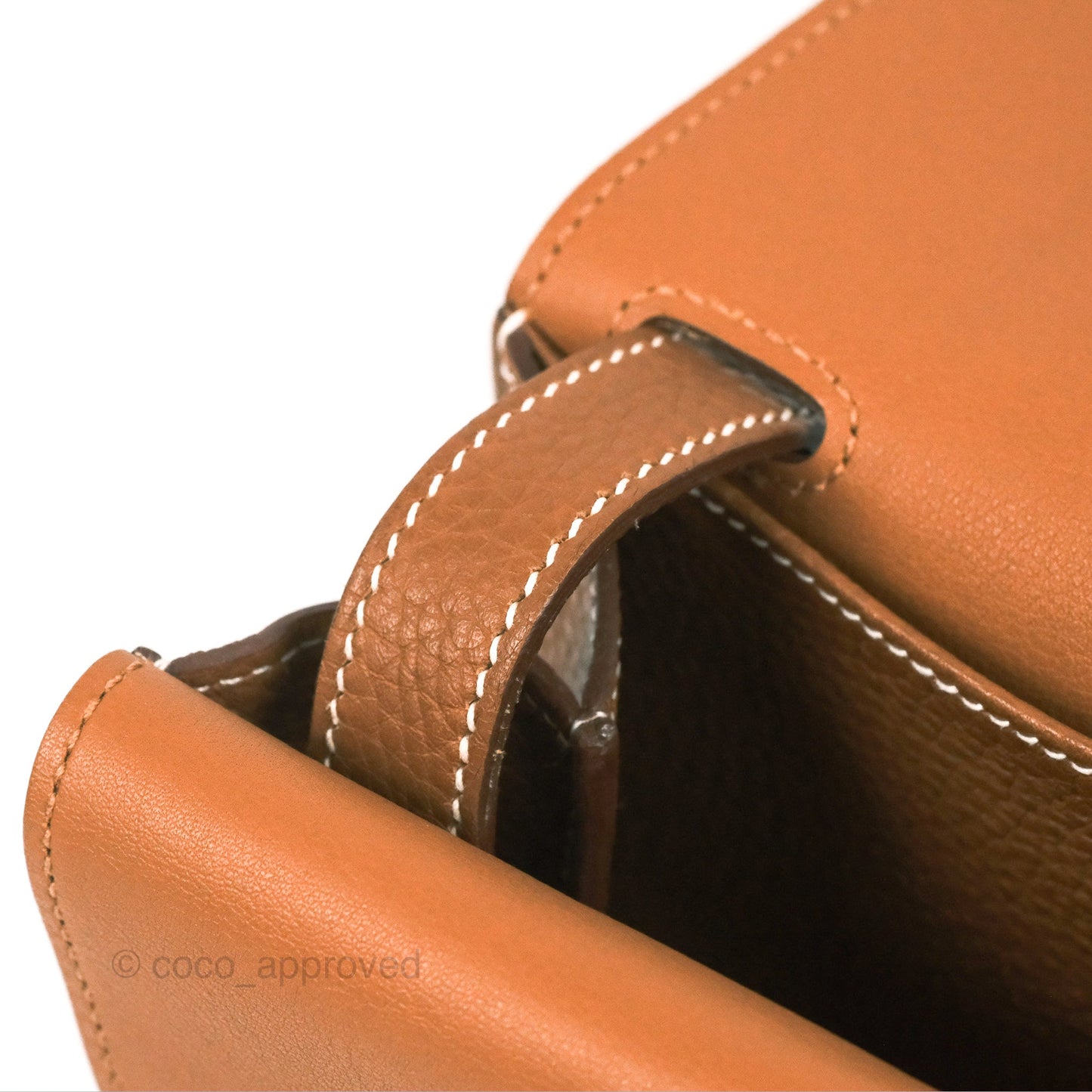 Hermès Halzan 31 Gold Clemence Palladium Hardware