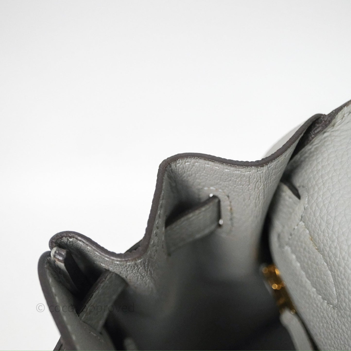 Hermès Kelly 28 Gris Mouette 4Z Togo Gold Hardware