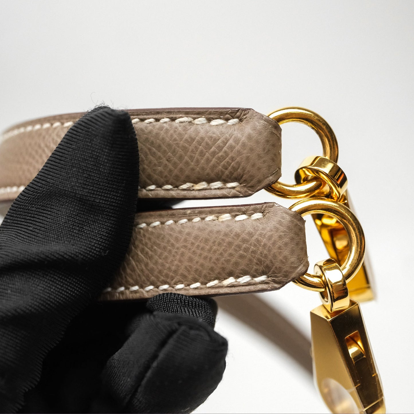 Hermès Kelly 25 Sellier Etoupe 18 Epsom Gold Hardware