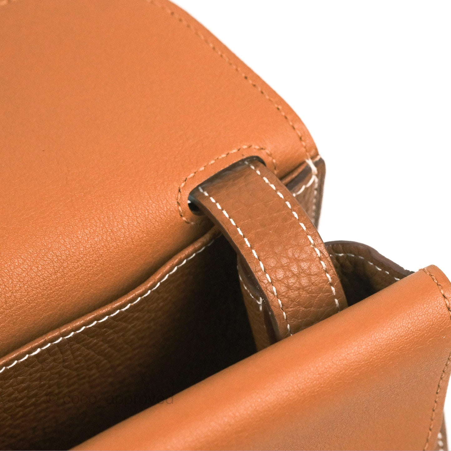 Hermès Halzan 31 Gold Clemence Palladium Hardware