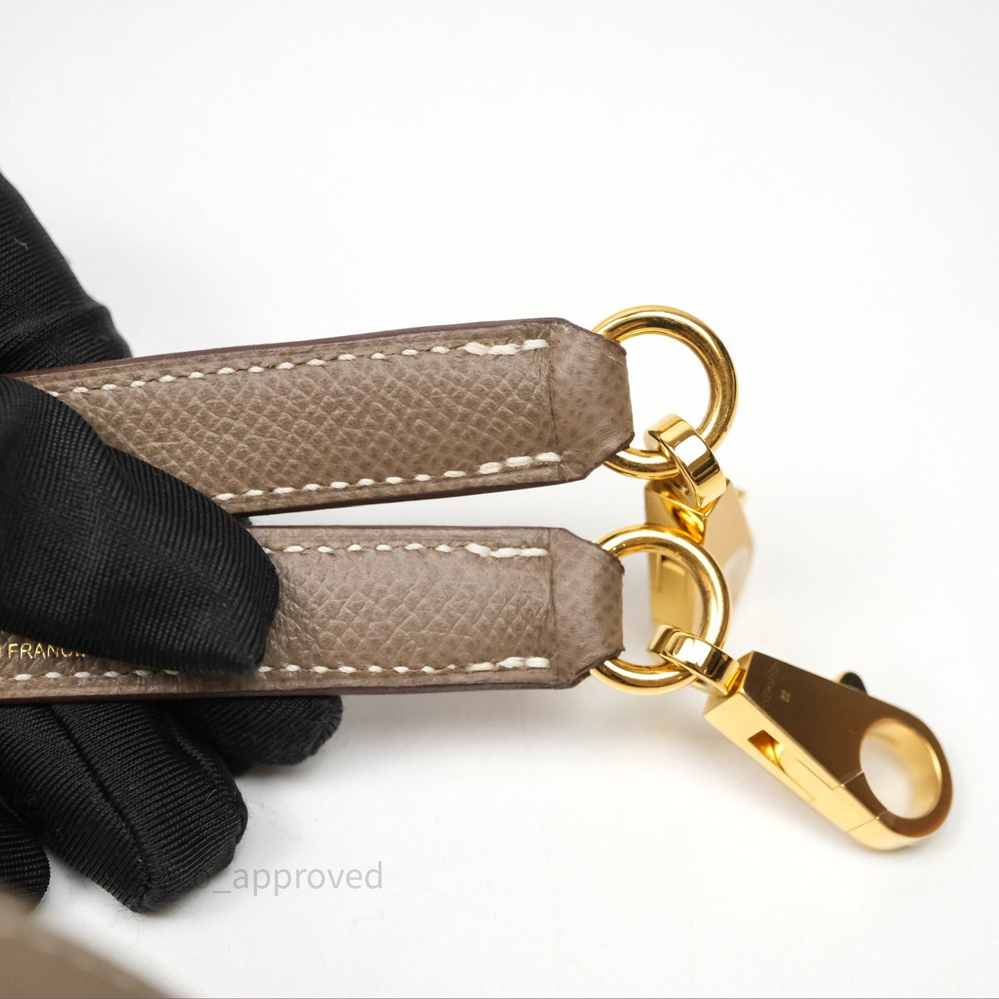 Hermès Kelly 25 Sellier Etoupe 18 Epsom Gold Hardware