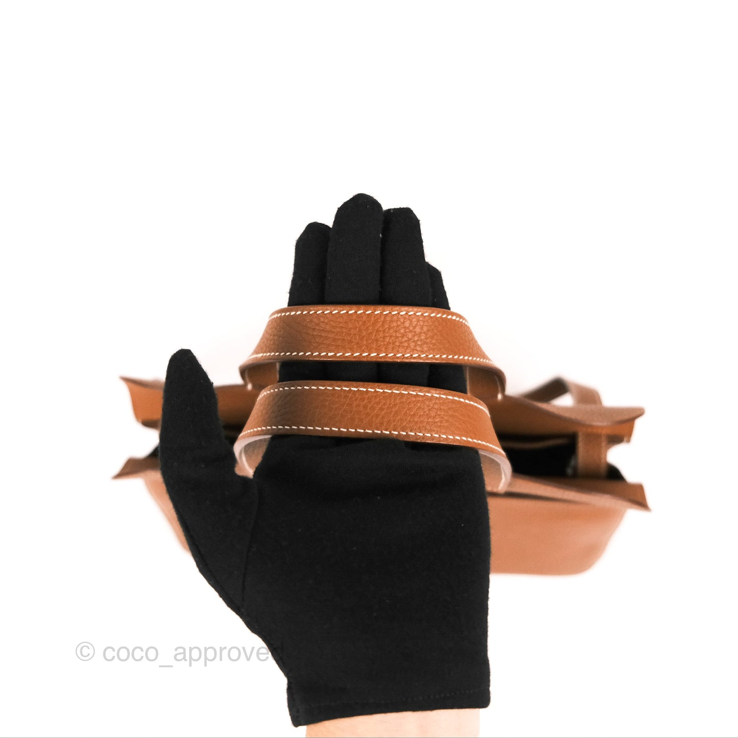 Hermès Halzan 31 Gold Clemence Palladium Hardware