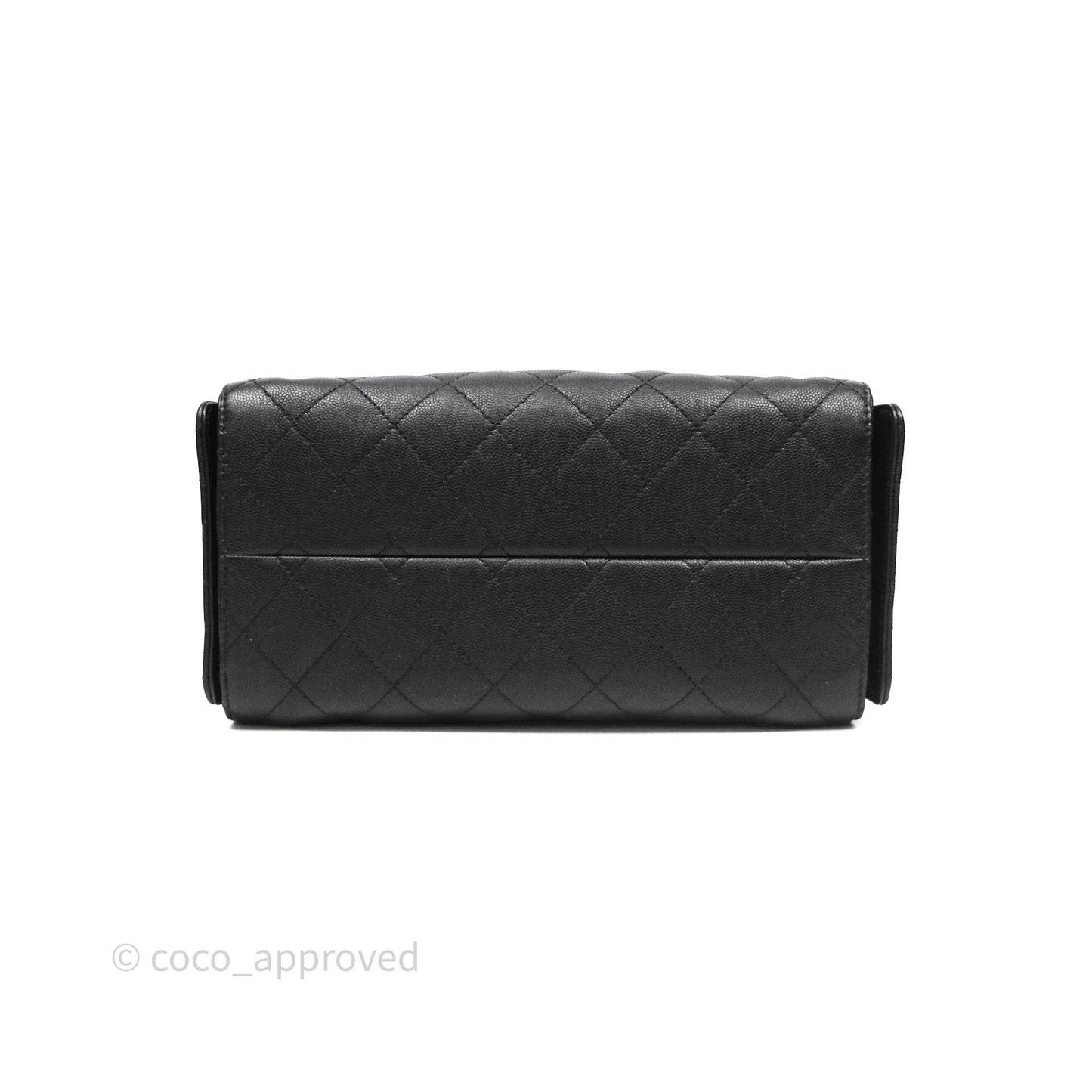 Chanel 25 Small Black Caviar Aged Gold Hardware