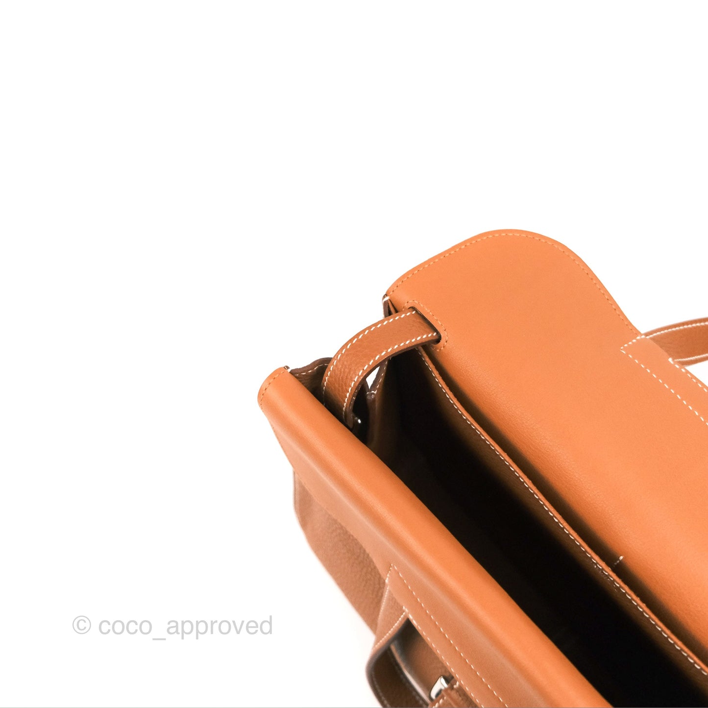 Hermès Halzan 31 Gold Clemence Palladium Hardware