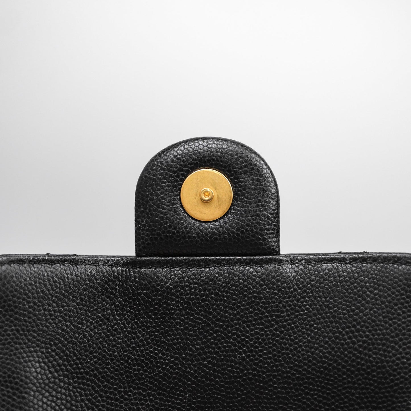 Chanel 25 Small Black Caviar Aged Gold Hardware