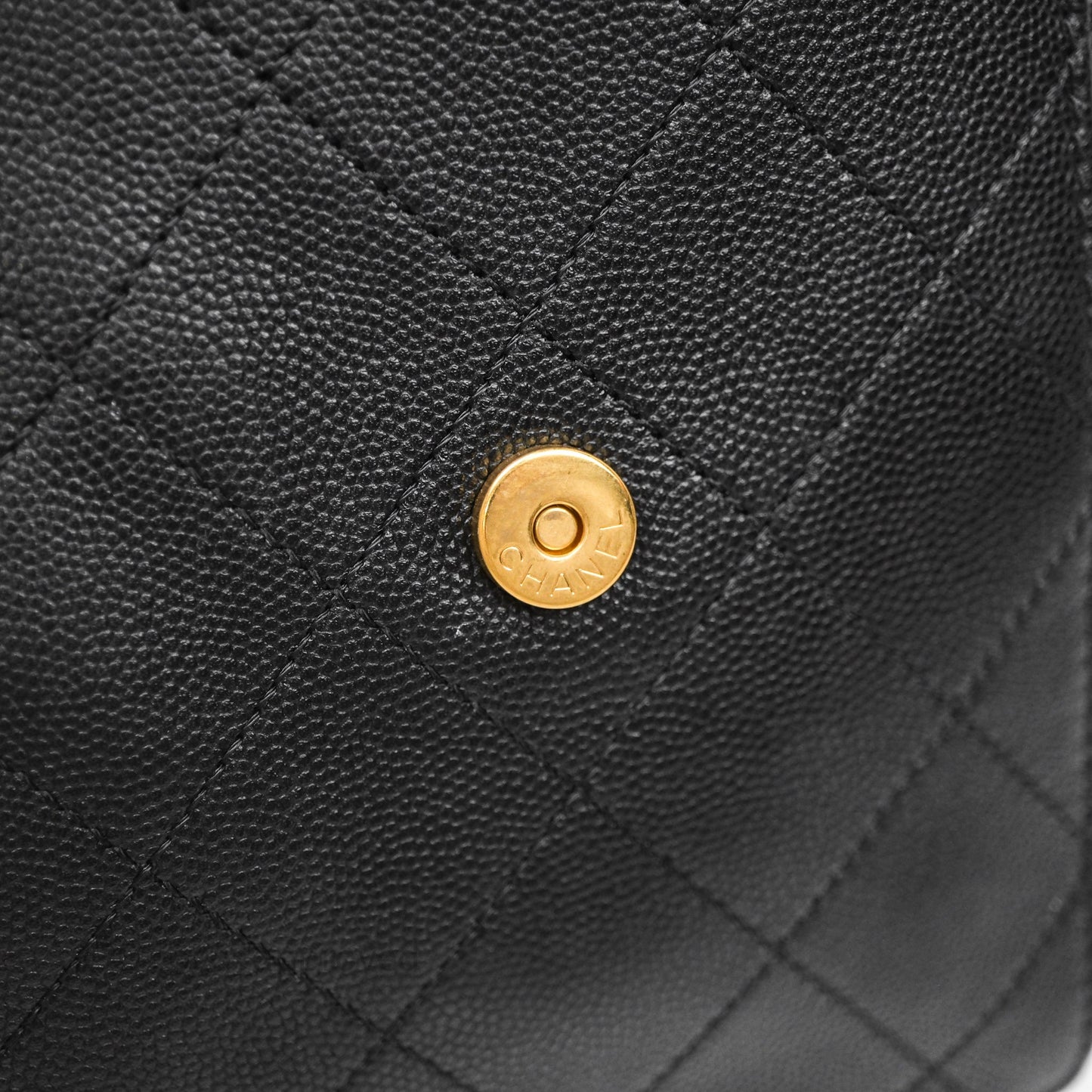 Chanel 25 Small Black Caviar Aged Gold Hardware
