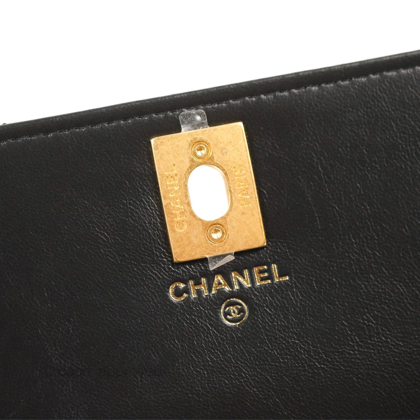 Chanel Quilted Wallet on Chain WOC Adjustable Chain Black Lambskin 22K