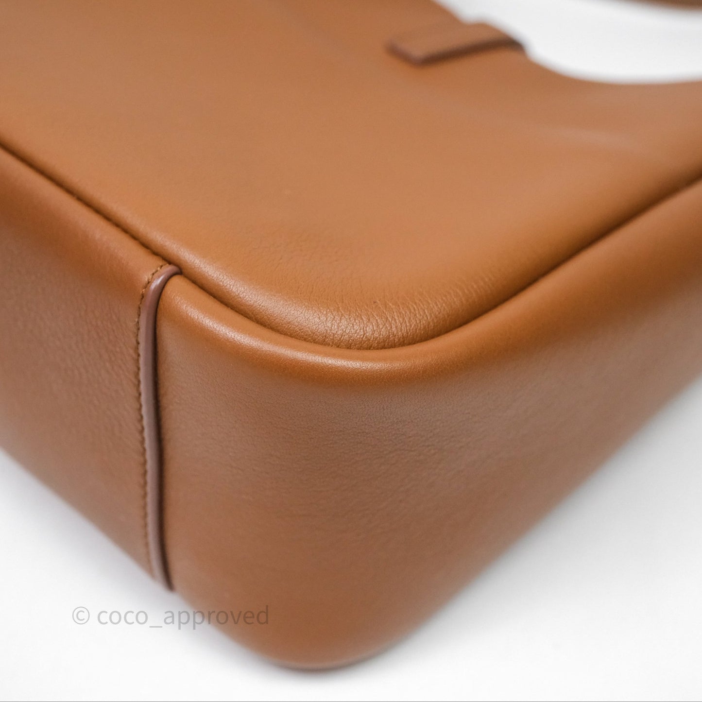 Saint Laurent LE 5 à 7 Supple Small Brown Grained Leather Gold Hardware