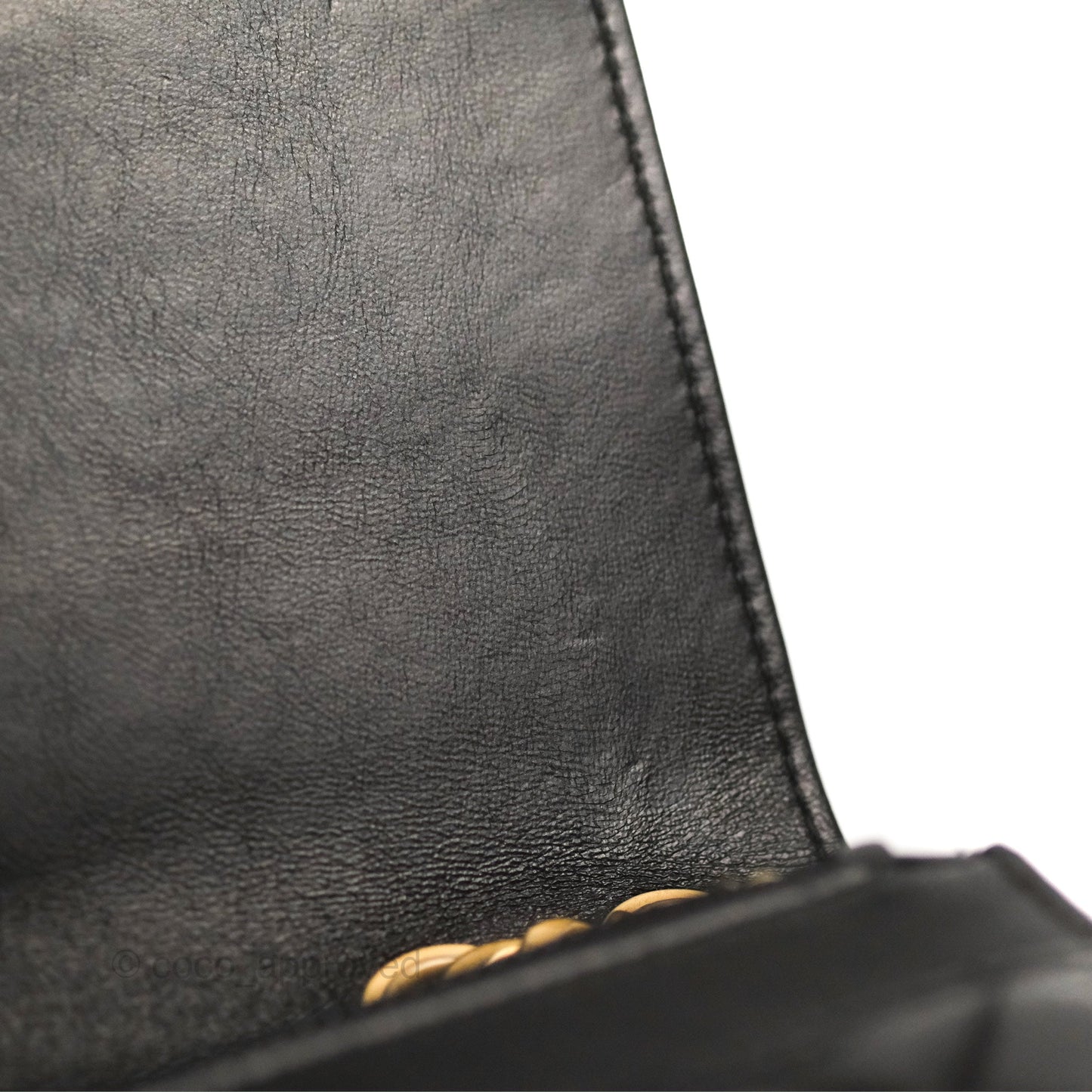 Chanel Quilted Wallet on Chain WOC Adjustable Chain Black Lambskin 22K