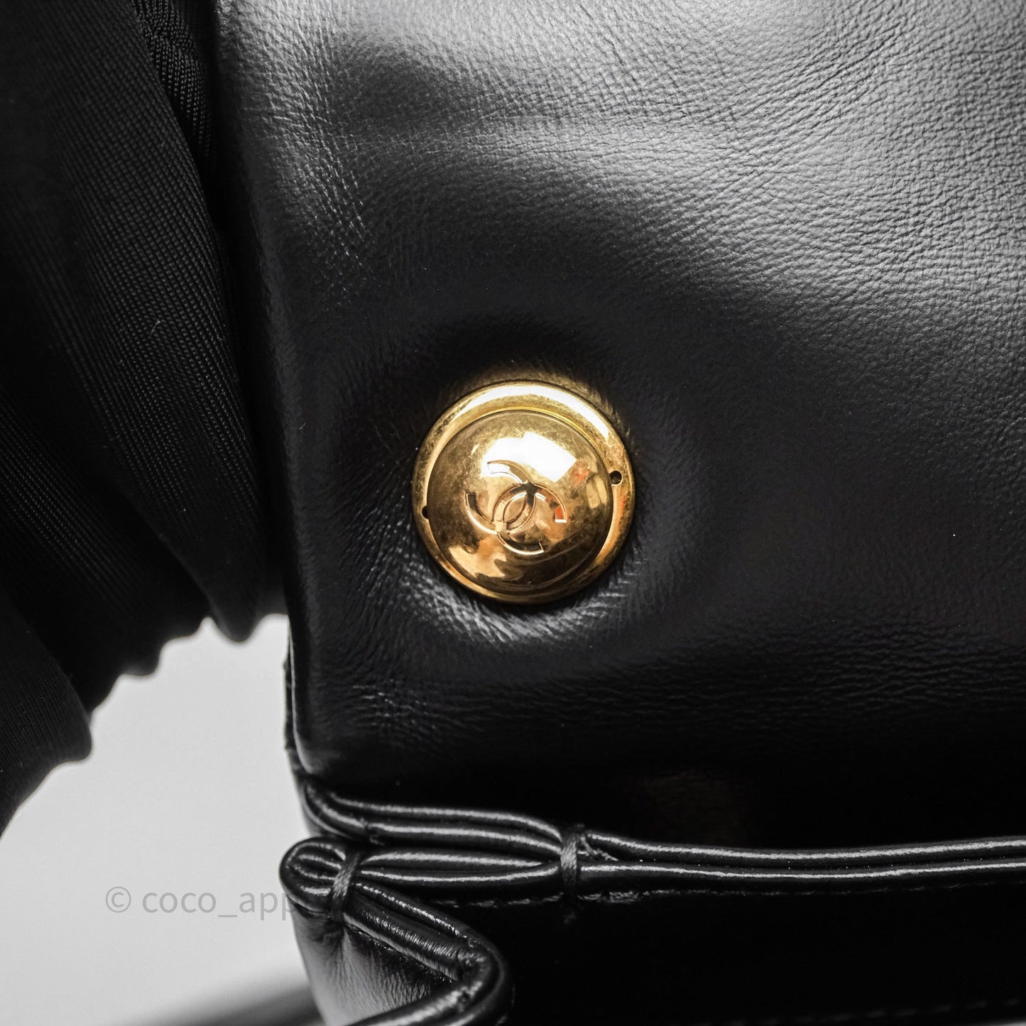 Chanel Quilted Color Match Flap Black Lambskin Gold Hardware