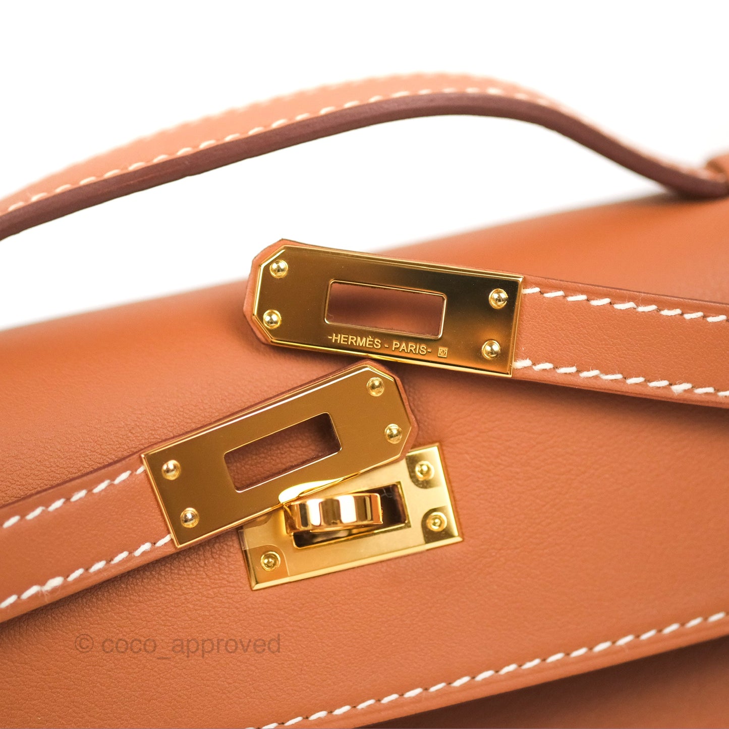 Hermès Kelly Mini Pochette Gold Swift Gold Hardware