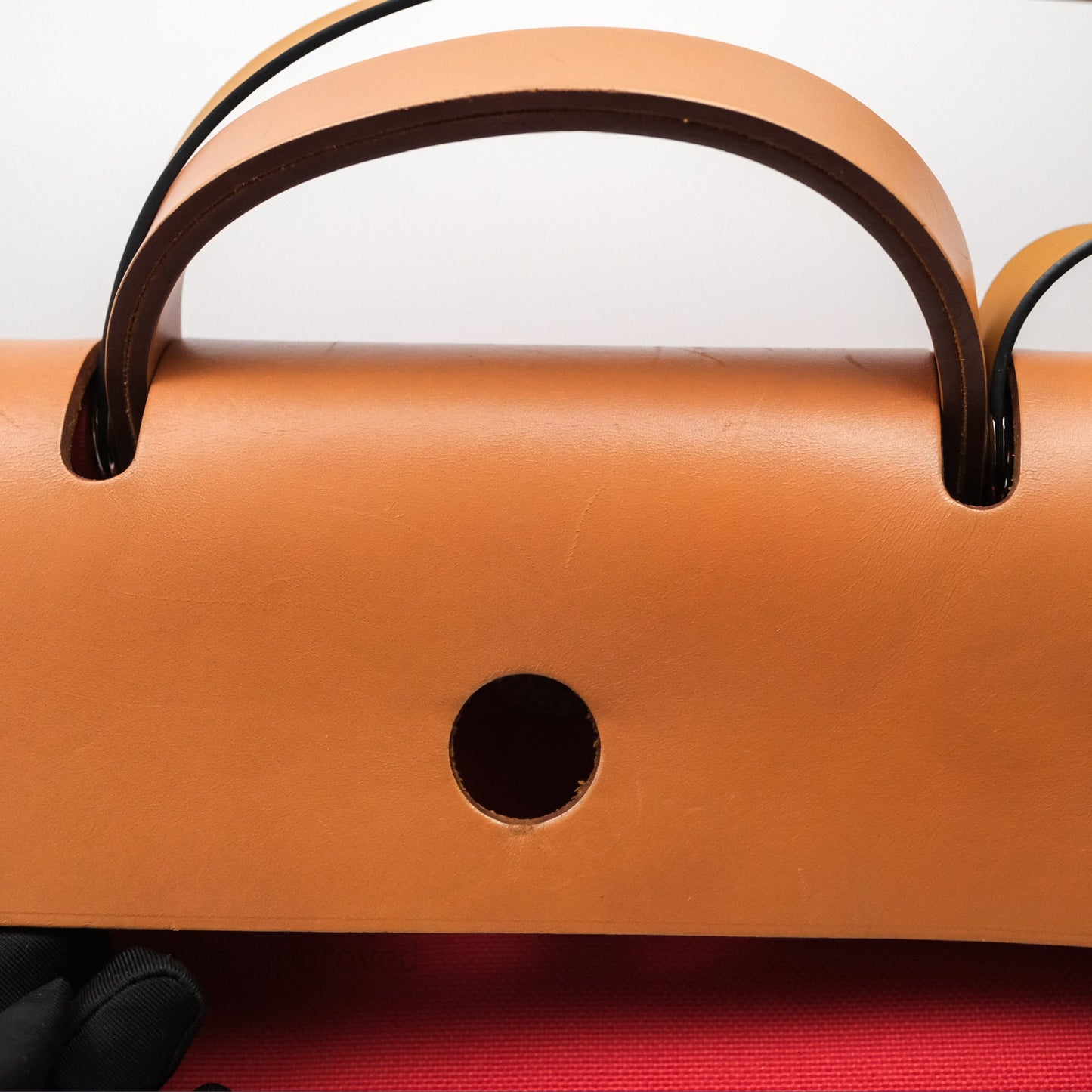 Hermès Herbag Zip 39 Red/Natural Canvas Palladium Hardware