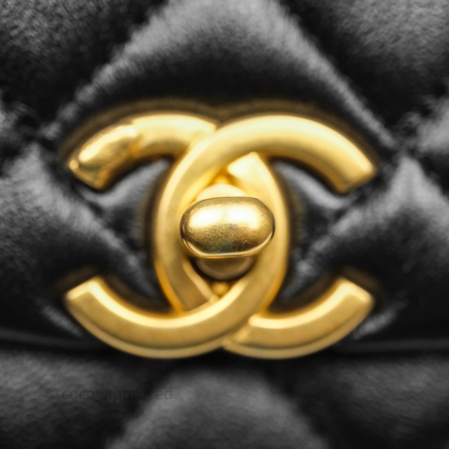Chanel Mini Quilted Flap Bag with Pearl Top Handle Black Lambskin Aged Gold Hardware 24A