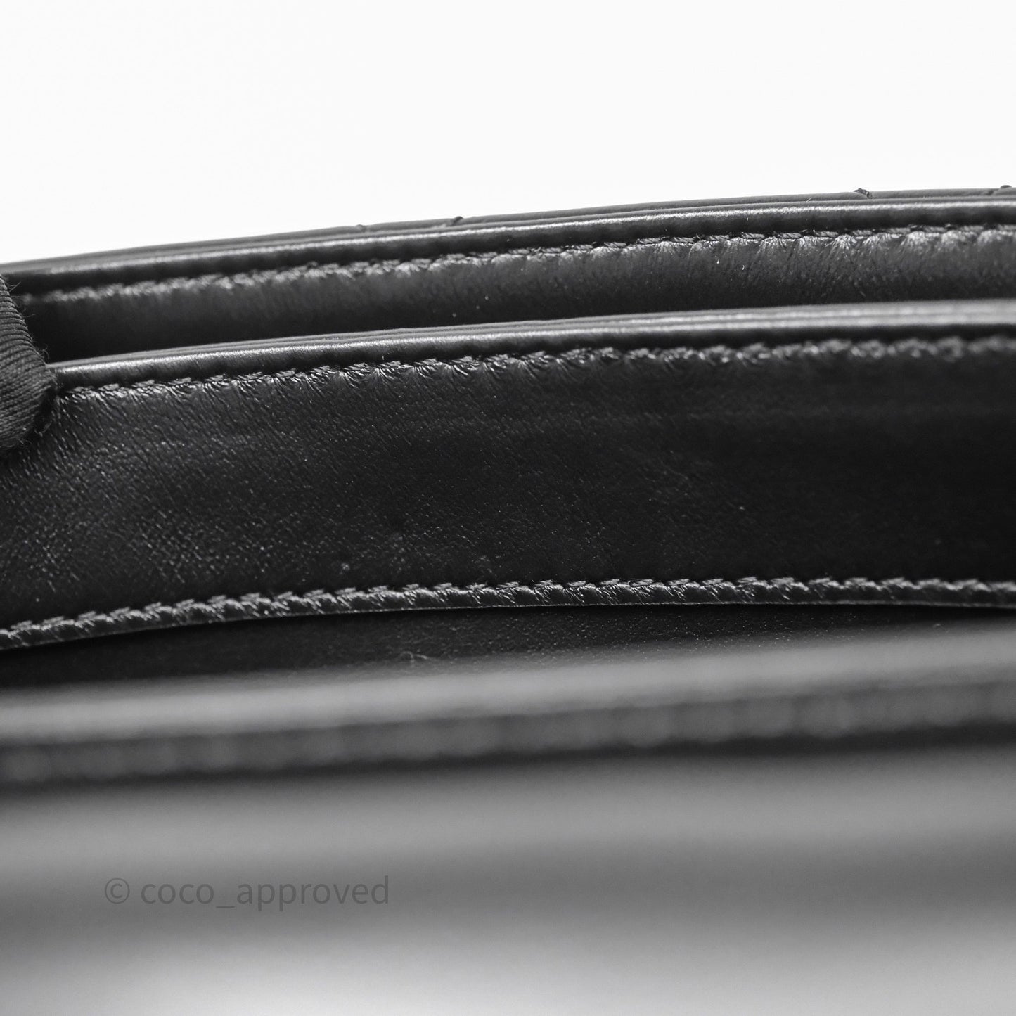 Chanel Quilted Color Match Flap Black Lambskin Gold Hardware