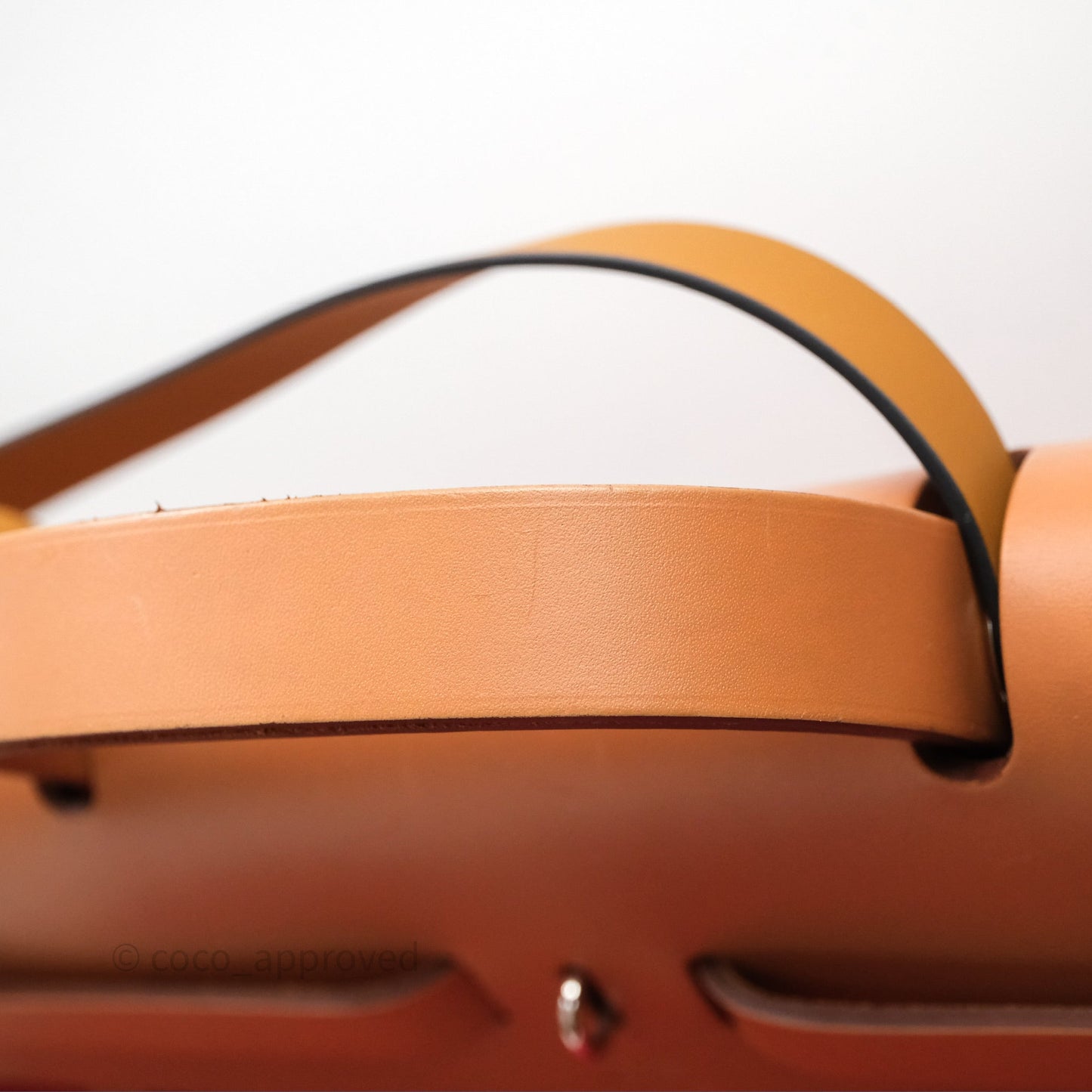 Hermès Herbag Zip 39 Red/Natural Canvas Palladium Hardware