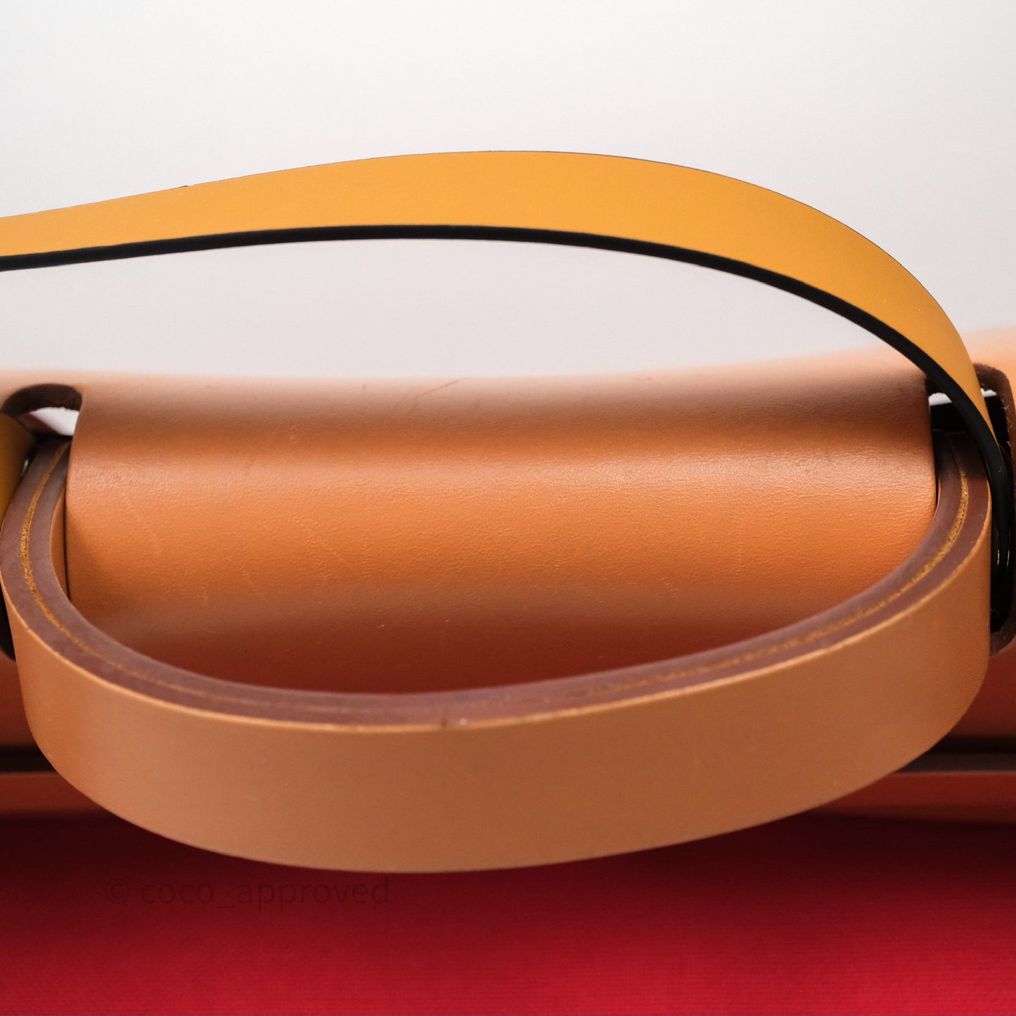 Hermès Herbag Zip 39 Red/Natural Canvas Palladium Hardware