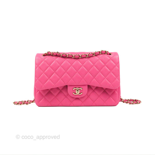 Chanel Jumbo Double Flap Pink Caviar Gold Hardware⁣⁣