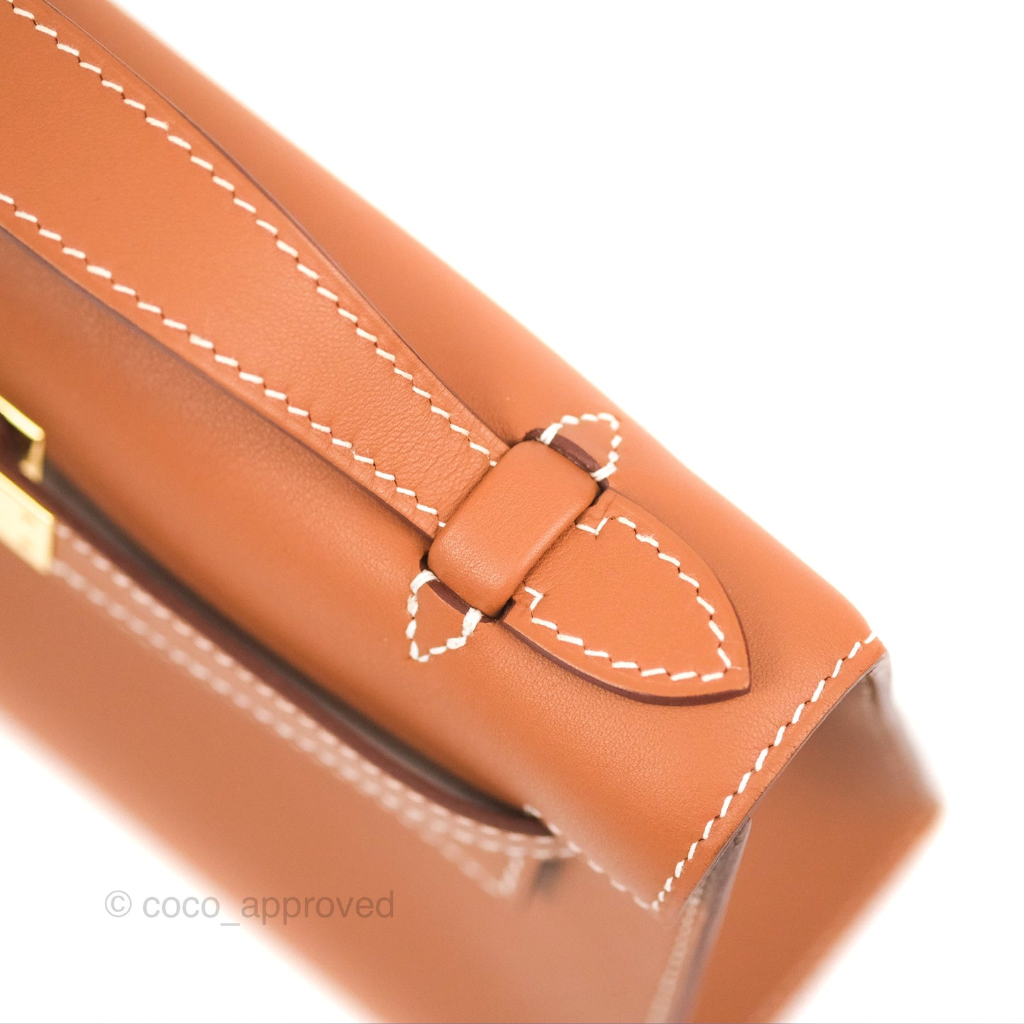 Hermès Kelly Mini Pochette Gold Swift Gold Hardware