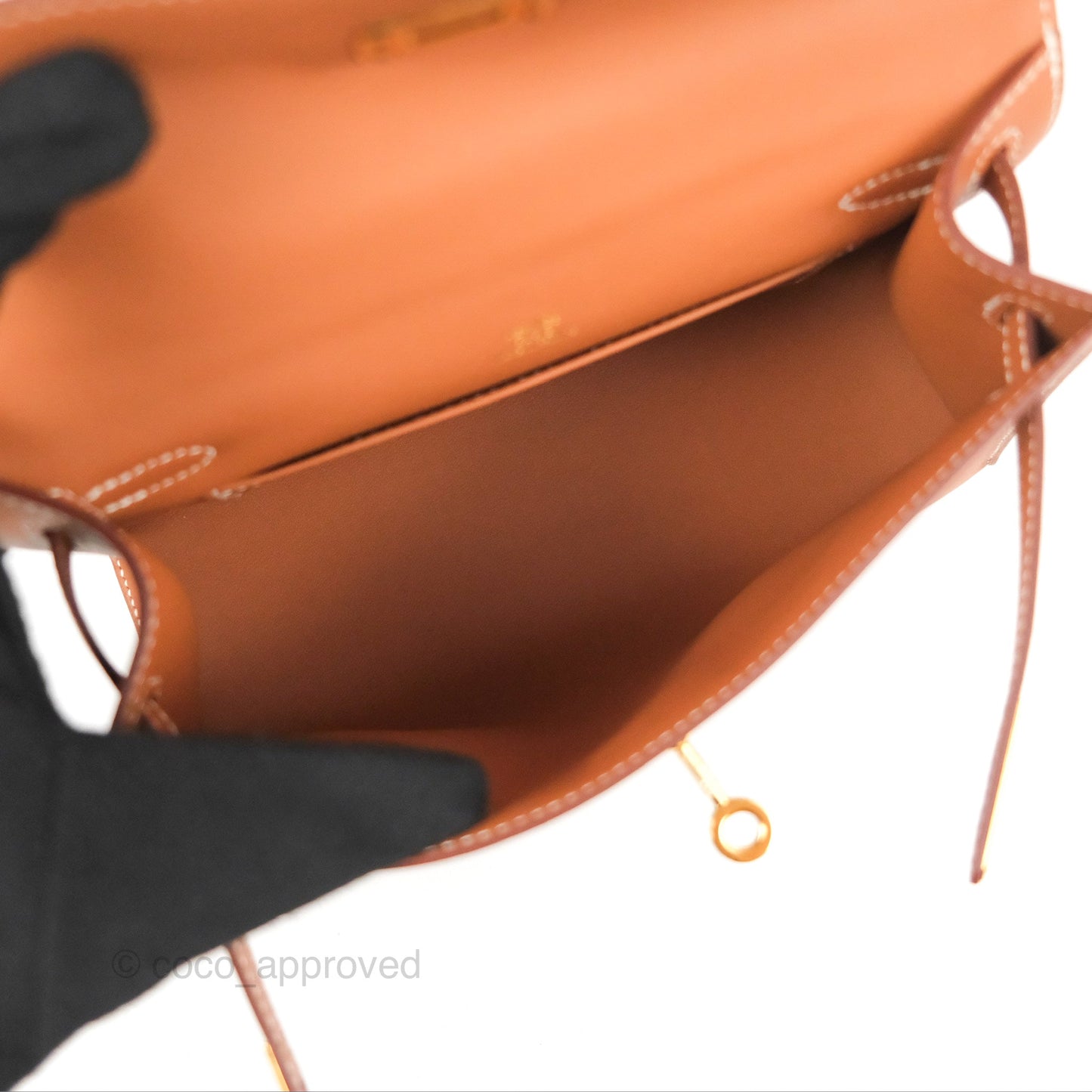 Hermès Kelly Mini Pochette Gold Swift Gold Hardware