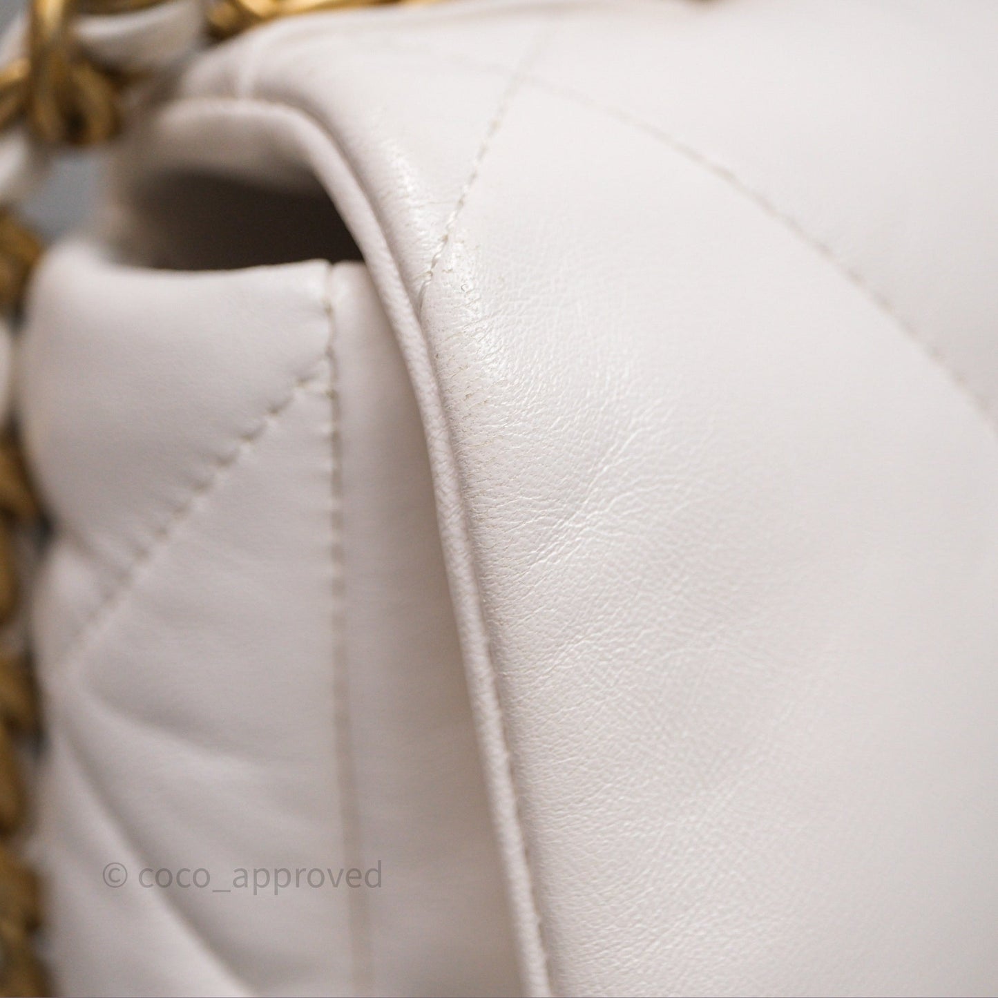 Chanel 19 Small White Mixed Hardware