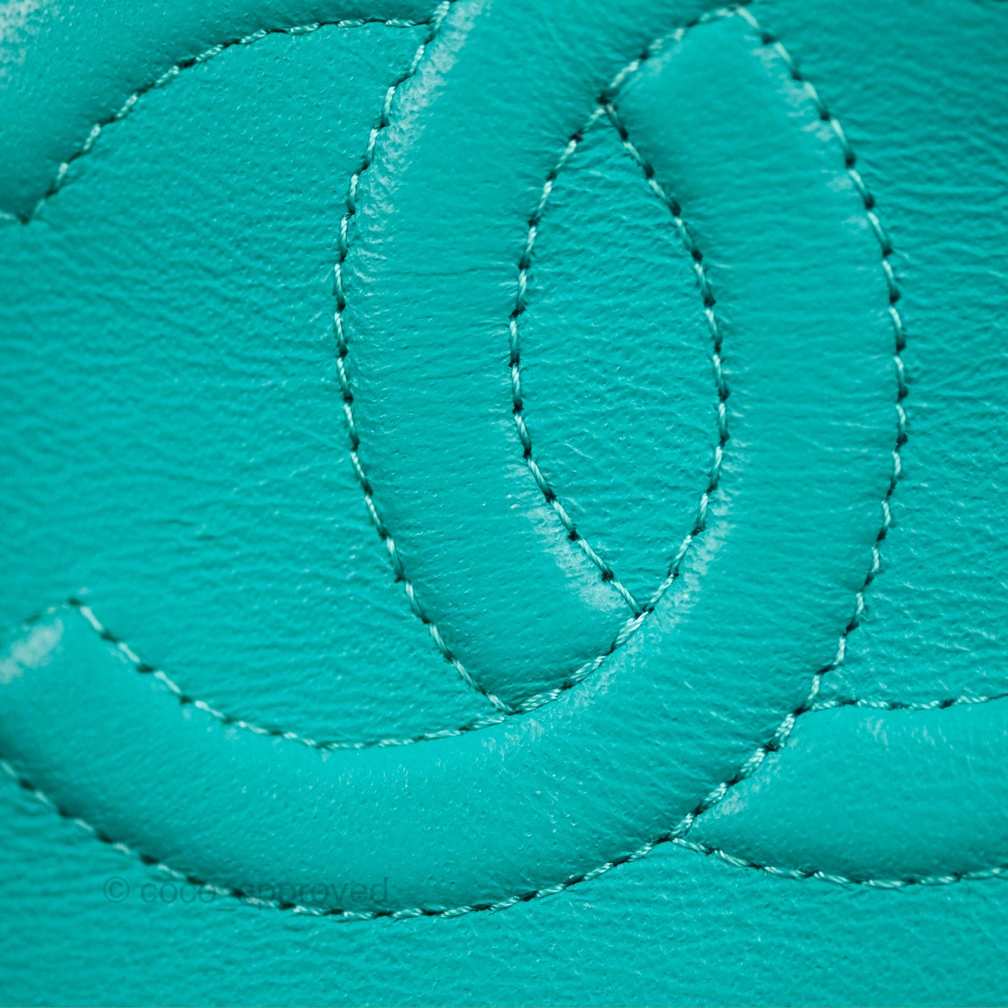 Chanel Classic M/L Medium Flap Quilted Green Caviar Gold Hardware
