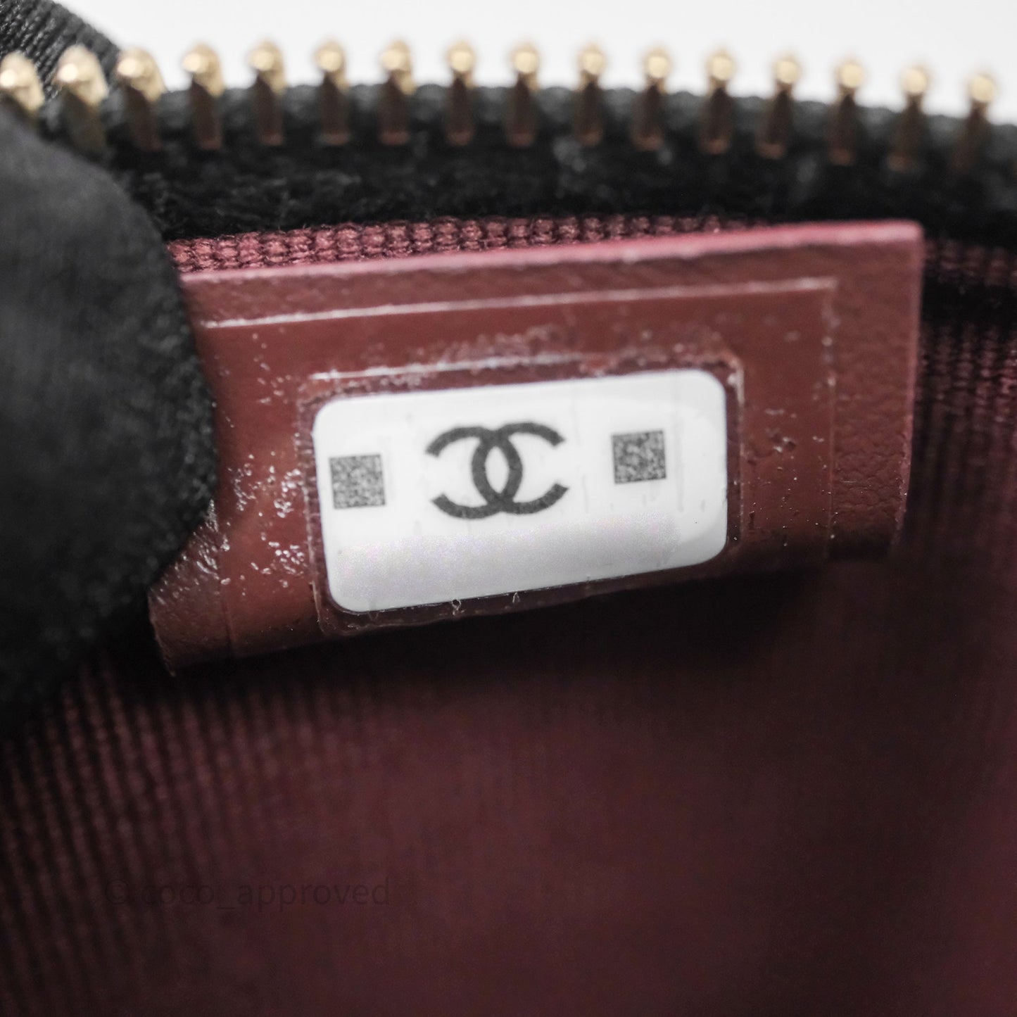Chanel Top Handle Long Vanity with Chain Black Caviar Gold Hardware