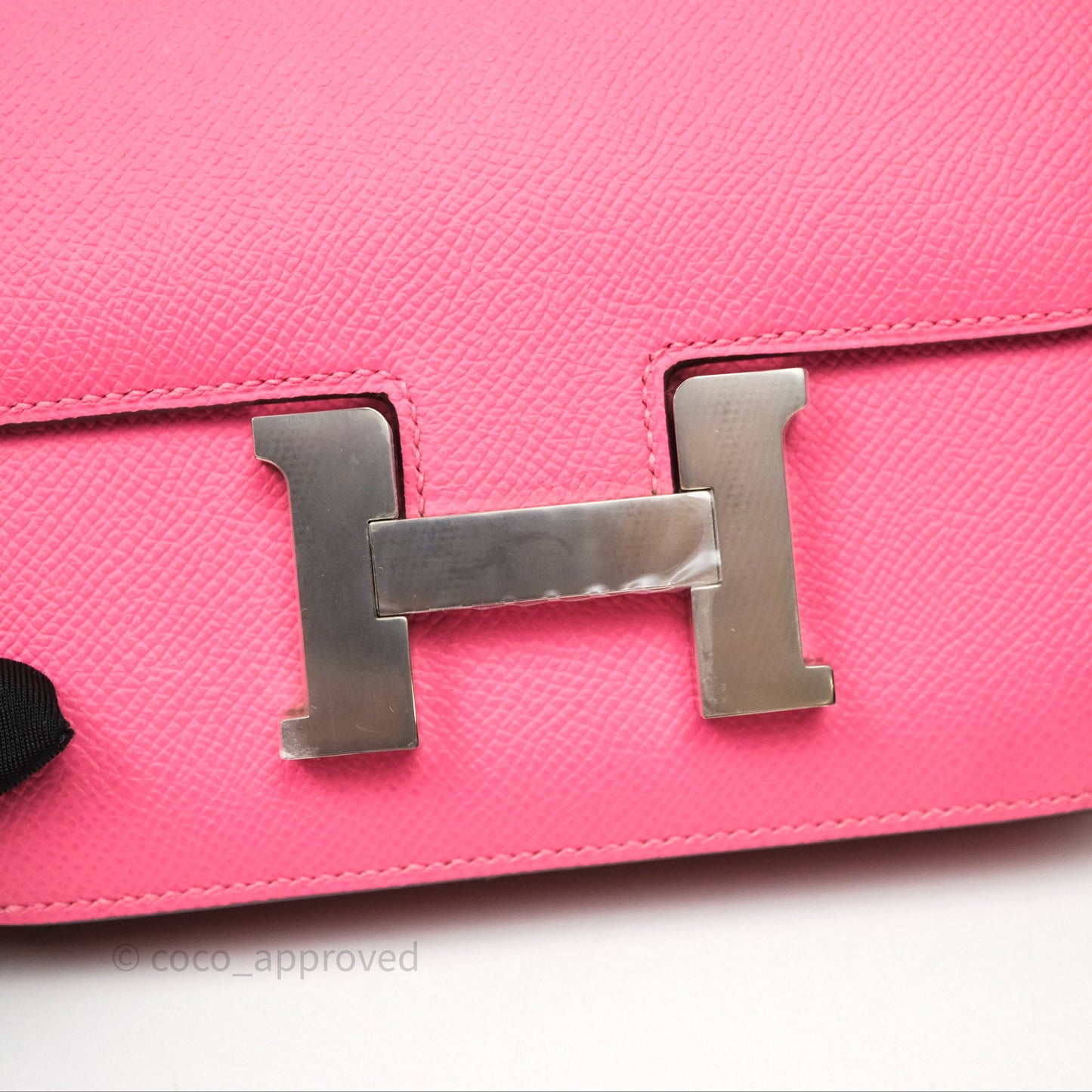 Hermes Mini Constance 18cm Rose Lipstick U5 Epsom Palladium Hardware