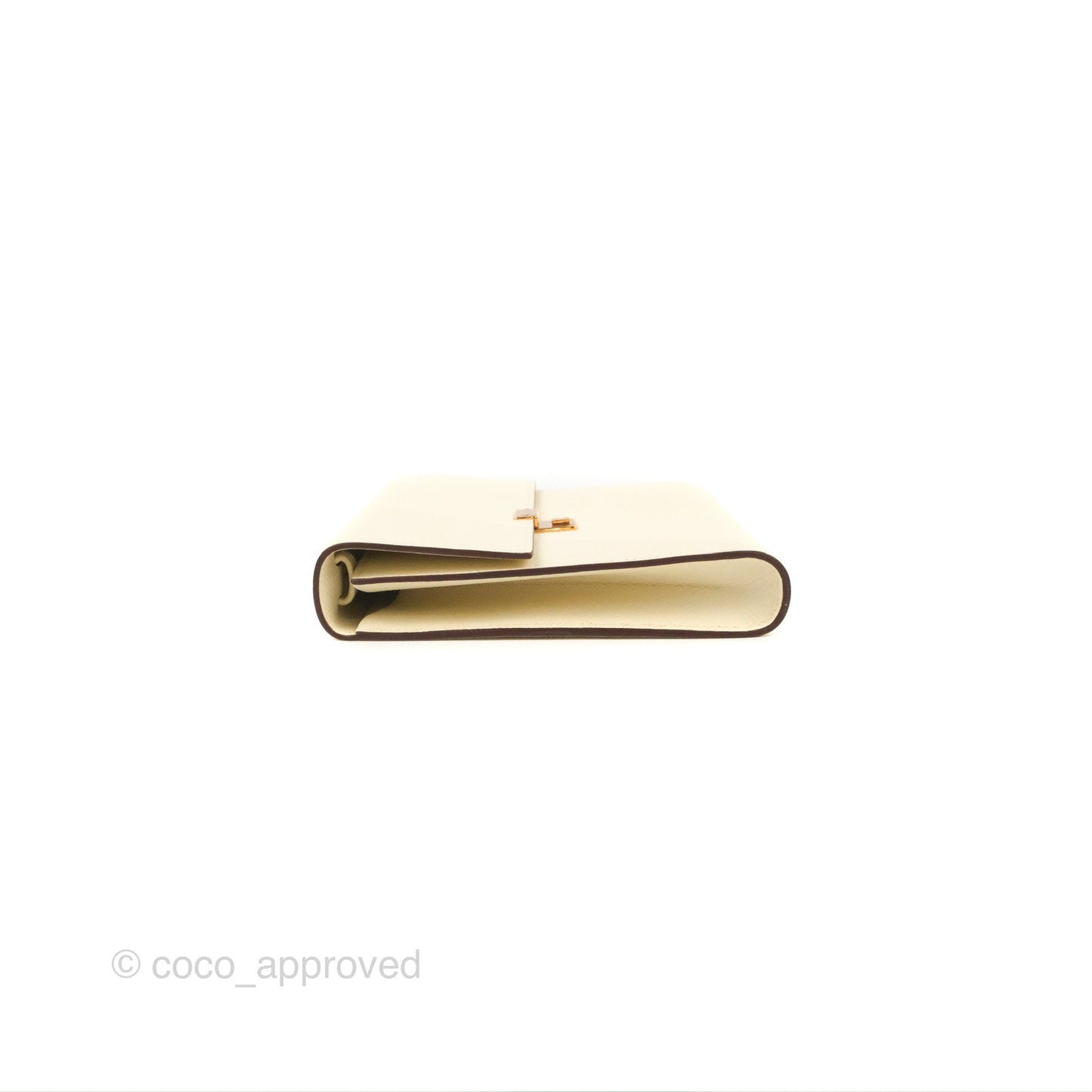 Hermes Epsom Clic 16 Wallet Nata Rose Gold Hardware