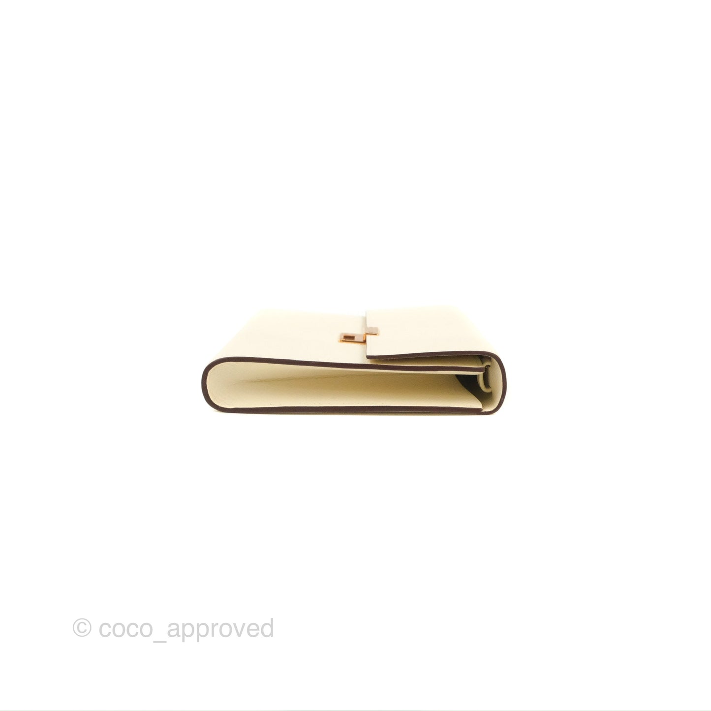 Hermes Epsom Clic 16 Wallet Nata Rose Gold Hardware