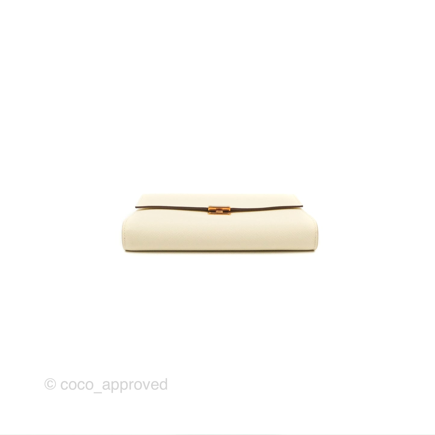Hermes Epsom Clic 16 Wallet Nata Rose Gold Hardware