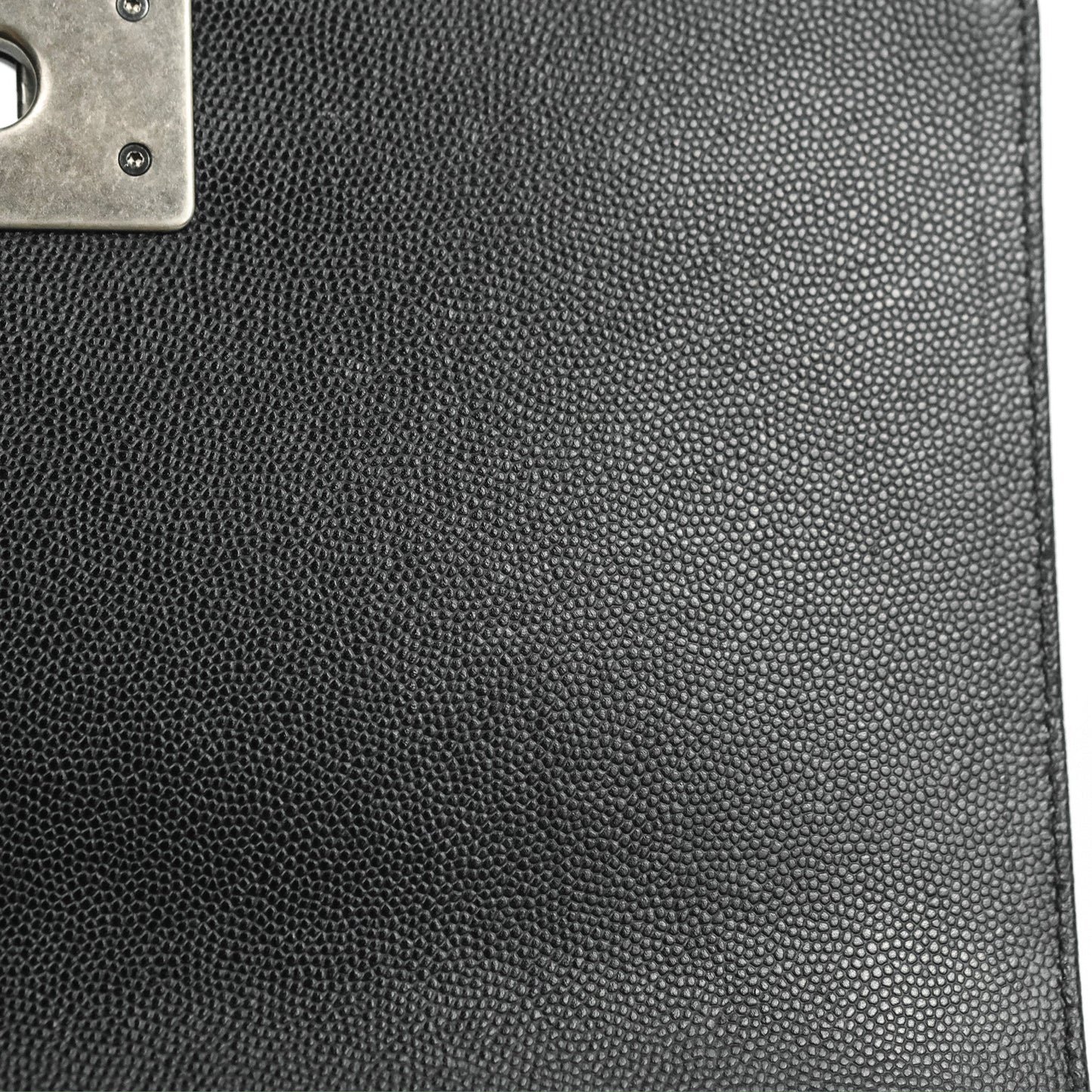 Chanel Quilted Medium Boy Black Caviar Ruthenium Hardware
