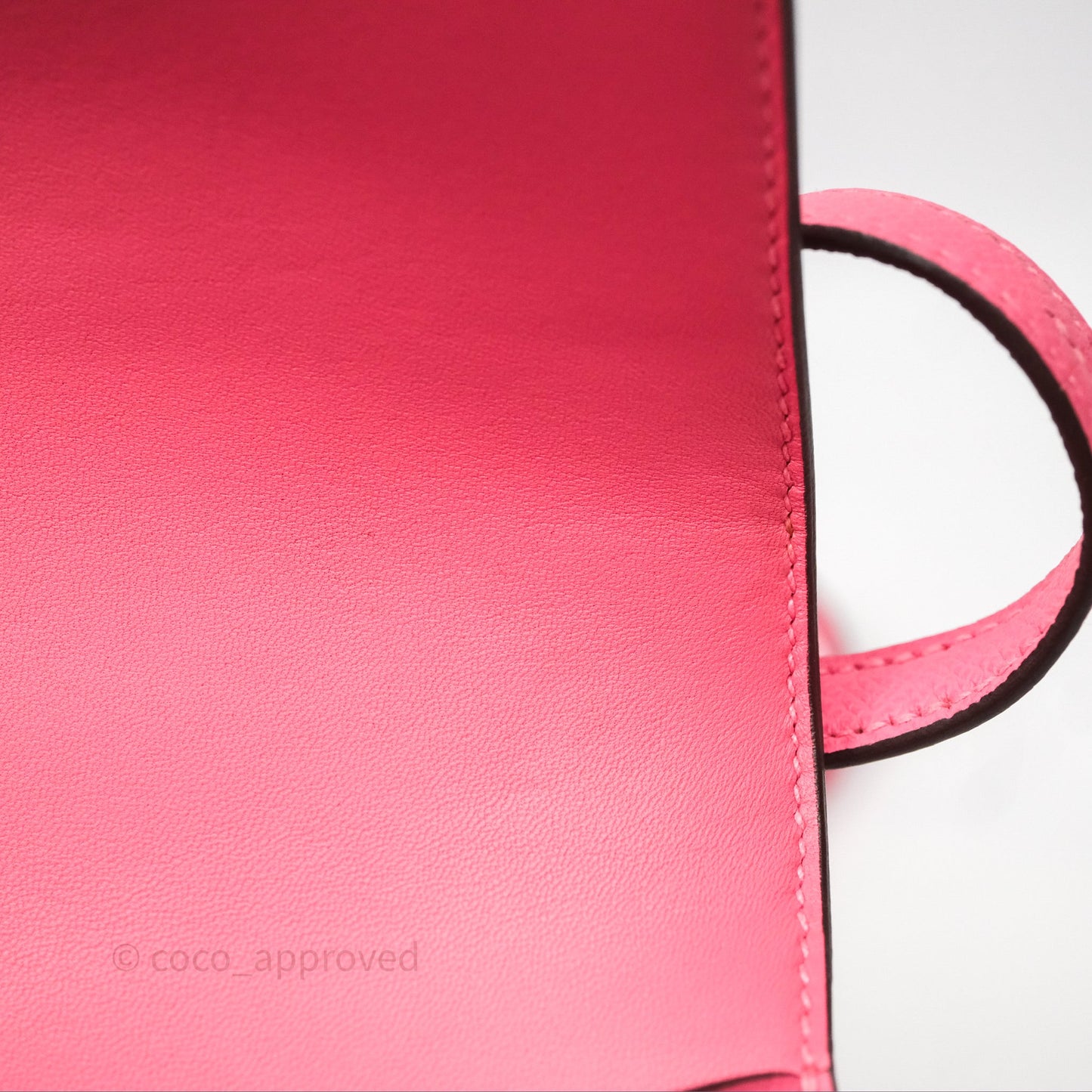Hermes Mini Constance 18cm Rose Lipstick U5 Epsom Palladium Hardware