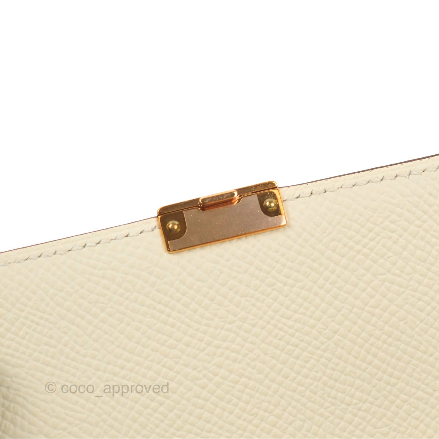 Hermes Epsom Clic 16 Wallet Nata Rose Gold Hardware