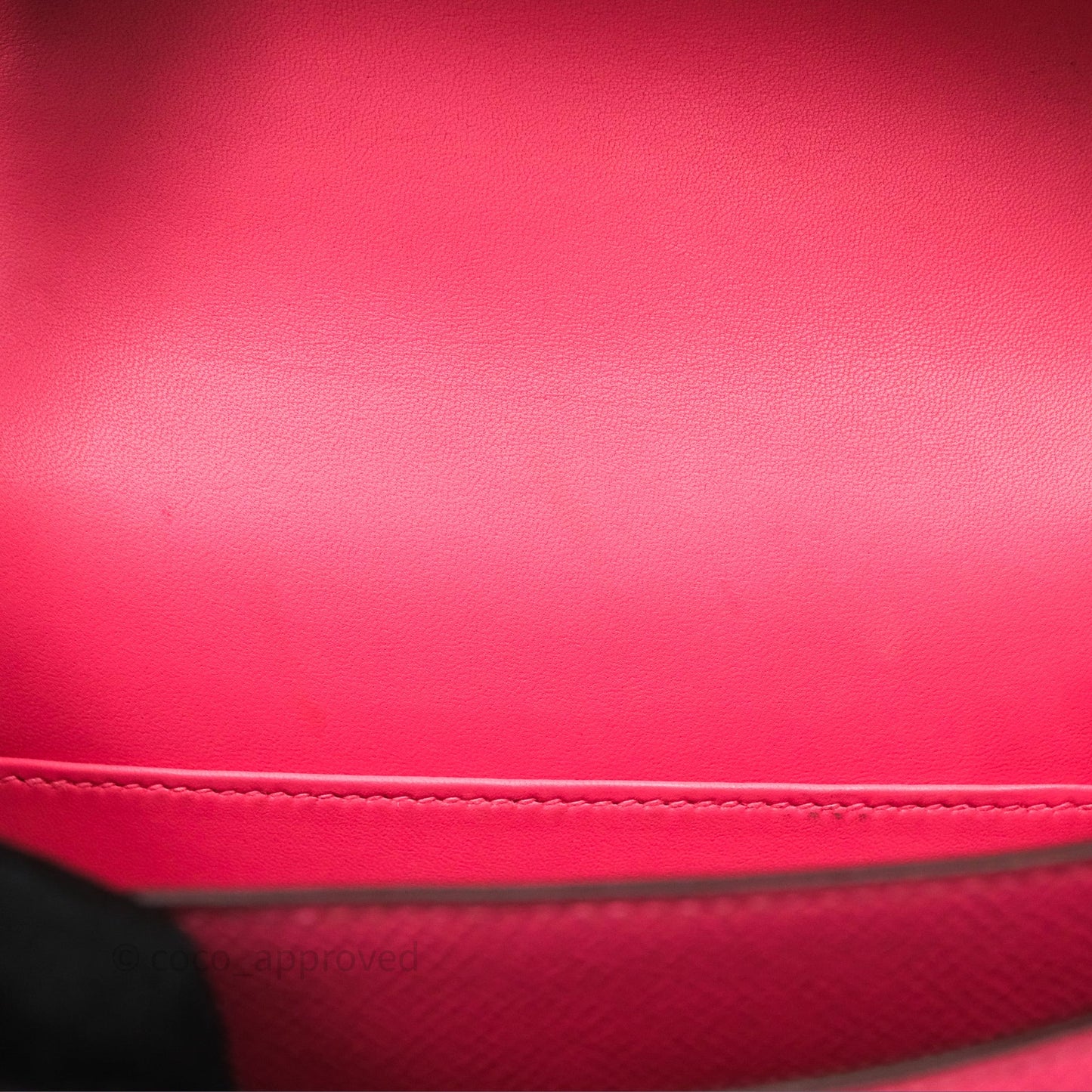 Hermes Mini Constance 18cm Rose Lipstick U5 Epsom Palladium Hardware