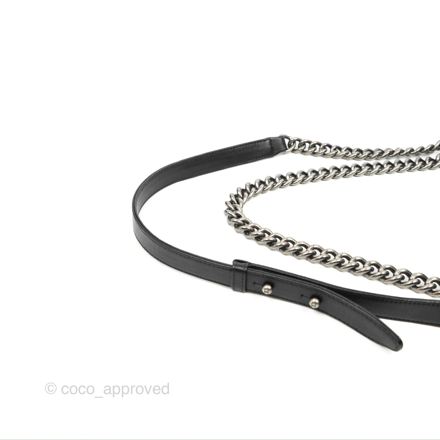 Chanel Quilted Medium Boy Black Caviar Ruthenium Hardware