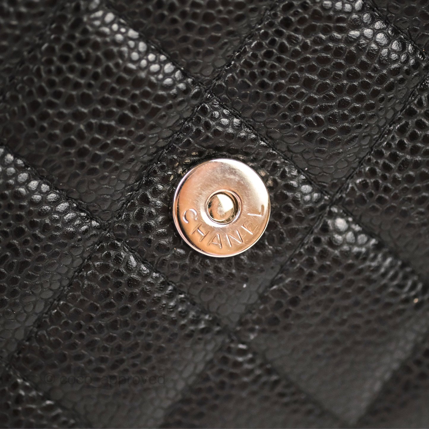 Chanel Quilted Classic WOC Black Caviar Silver Hardware