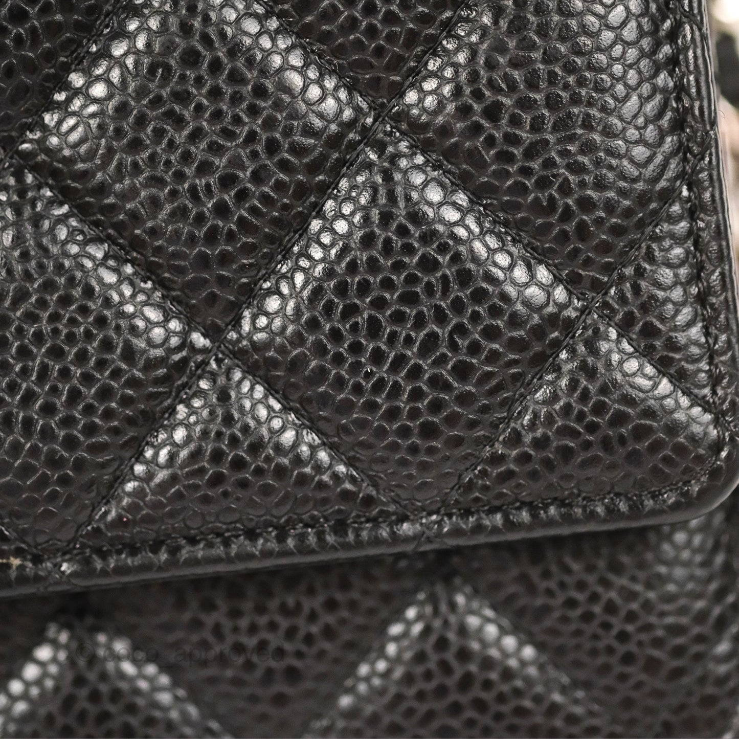 Chanel Quilted Classic WOC Black Caviar Silver Hardware