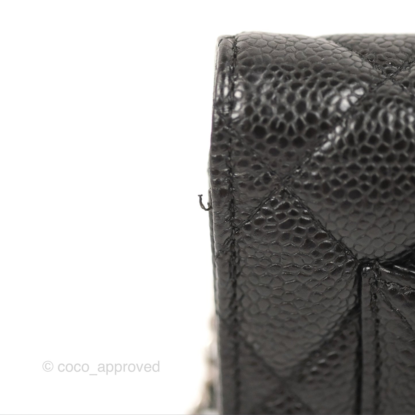 Chanel Quilted Classic WOC Black Caviar Silver Hardware