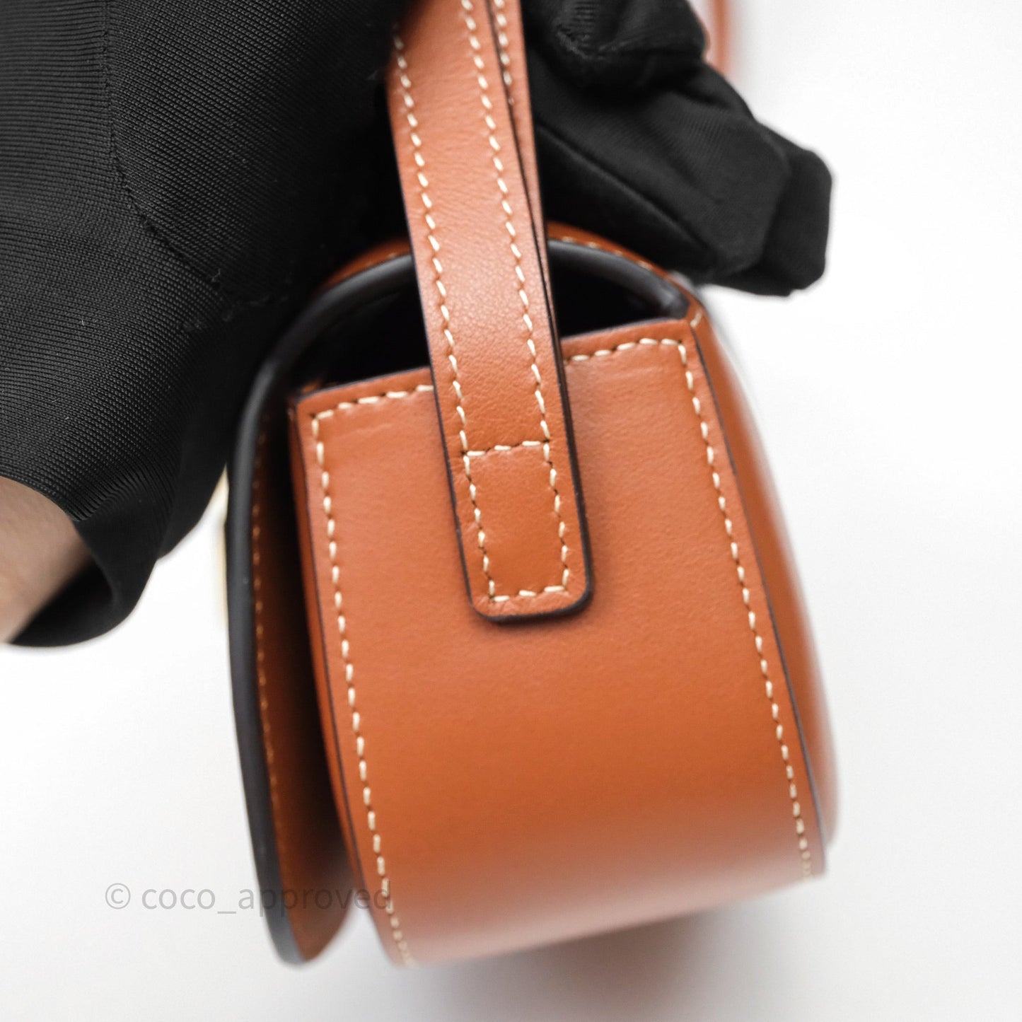 Celine Clutch on Strap Tabou Tan Calfskin