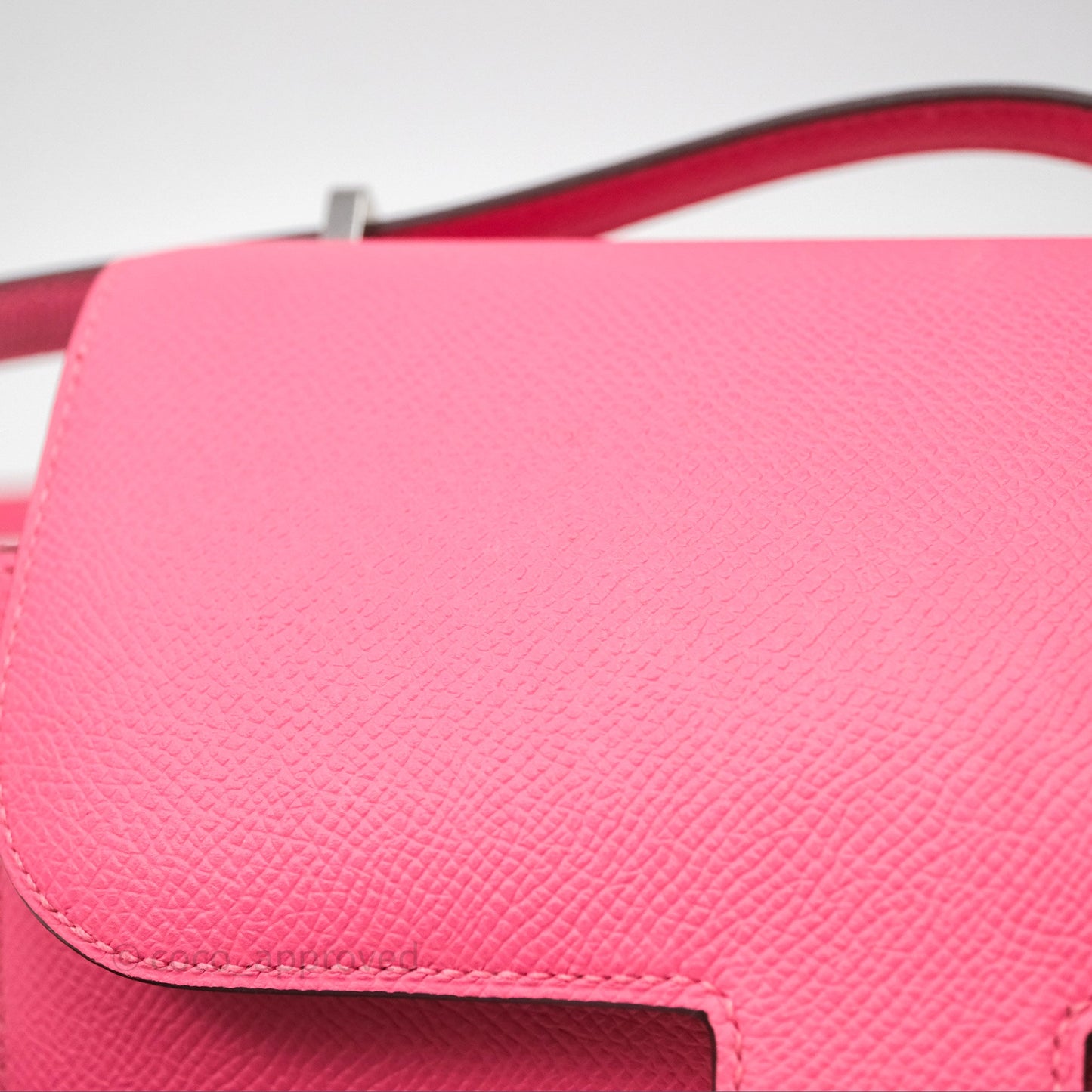 Hermes Mini Constance 18cm Rose Lipstick U5 Epsom Palladium Hardware
