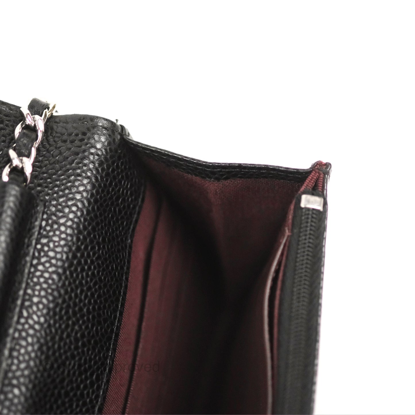 Chanel Quilted Classic WOC Black Caviar Silver Hardware