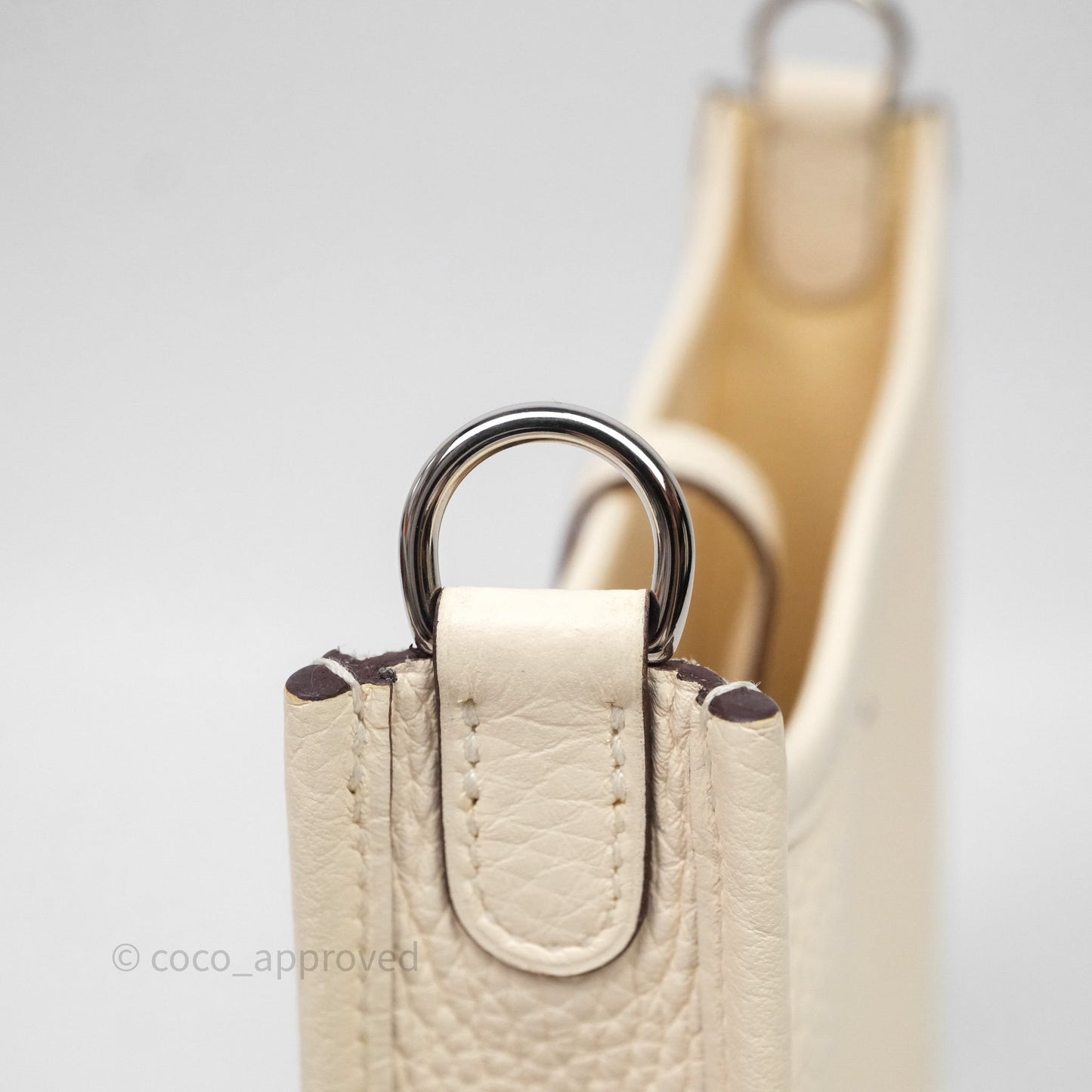 Hermès Mini Evelyne 16 Nata I2 Clemence Palladium Hardware