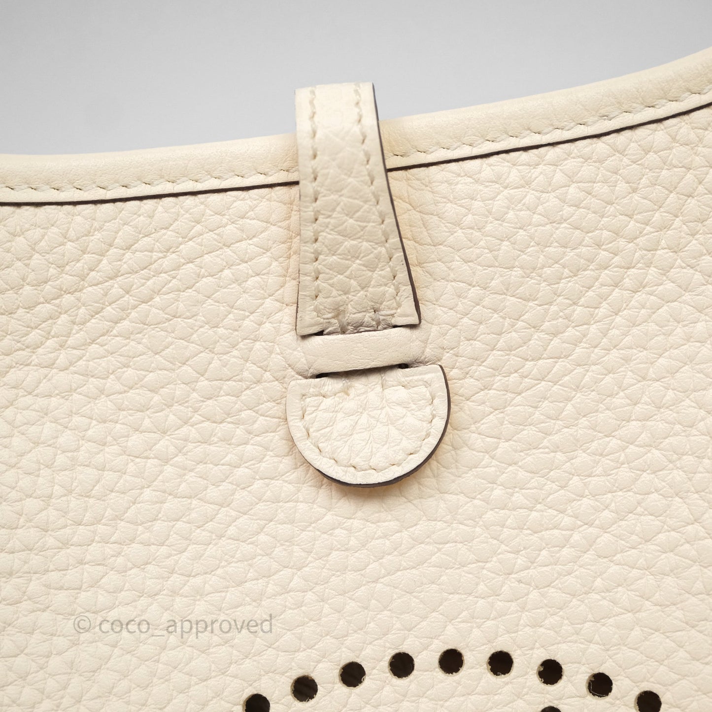 Hermès Mini Evelyne 16 Nata I2 Clemence Palladium Hardware