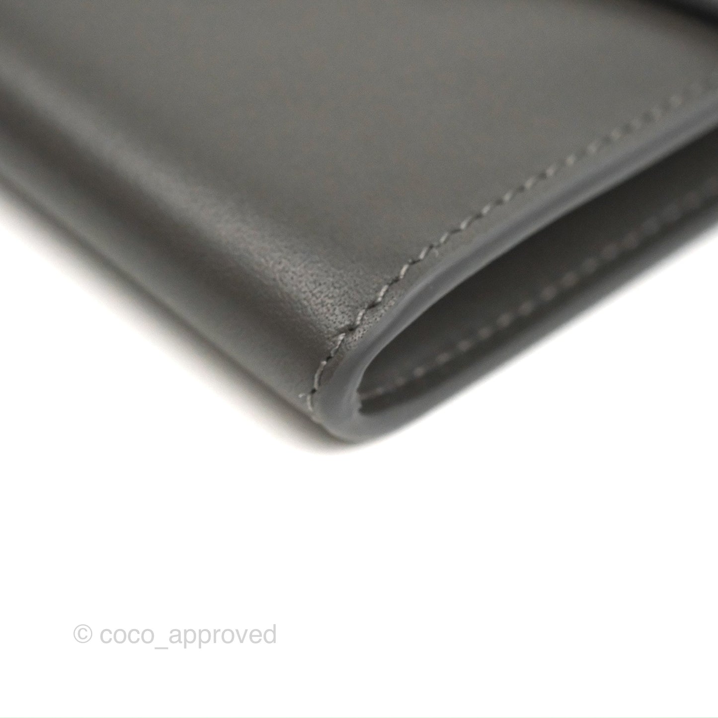 Celine C Wallet On Chain WOC Grey Smooth Calfskin