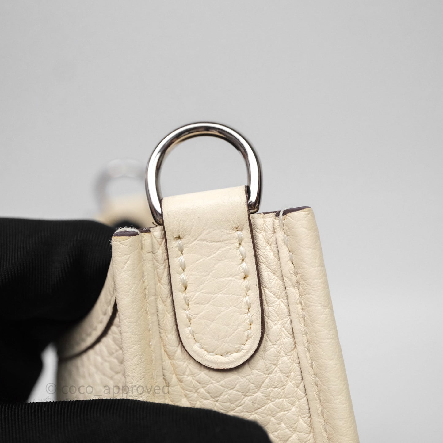 Hermès Mini Evelyne 16 Nata I2 Clemence Palladium Hardware