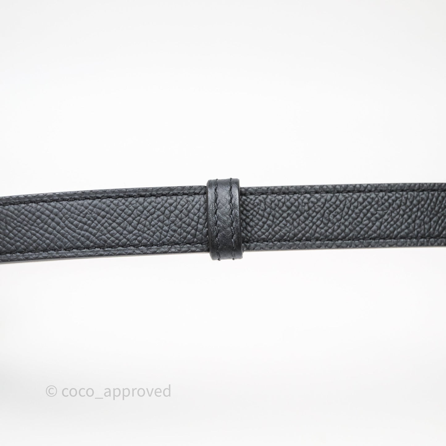 Hermès Kelly Buckle Belt Noir Black 89 Epsom Gold Hardware