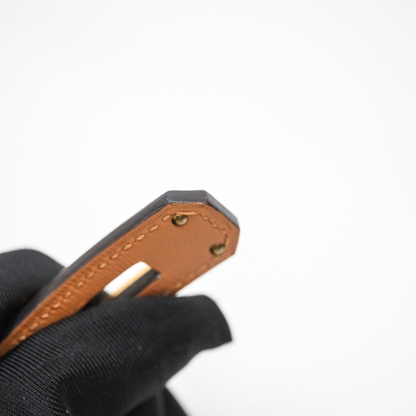 Hermès Kelly Buckle Belt Noir Black 89 Epsom Gold Hardware