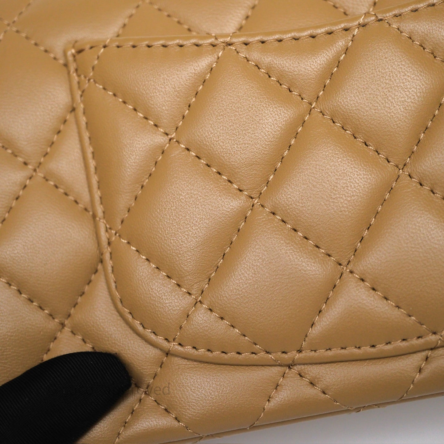 Chanel Metal Top Handle Mini Rectangular Flap Bag Beige Lambskin Aged Gold Hardware